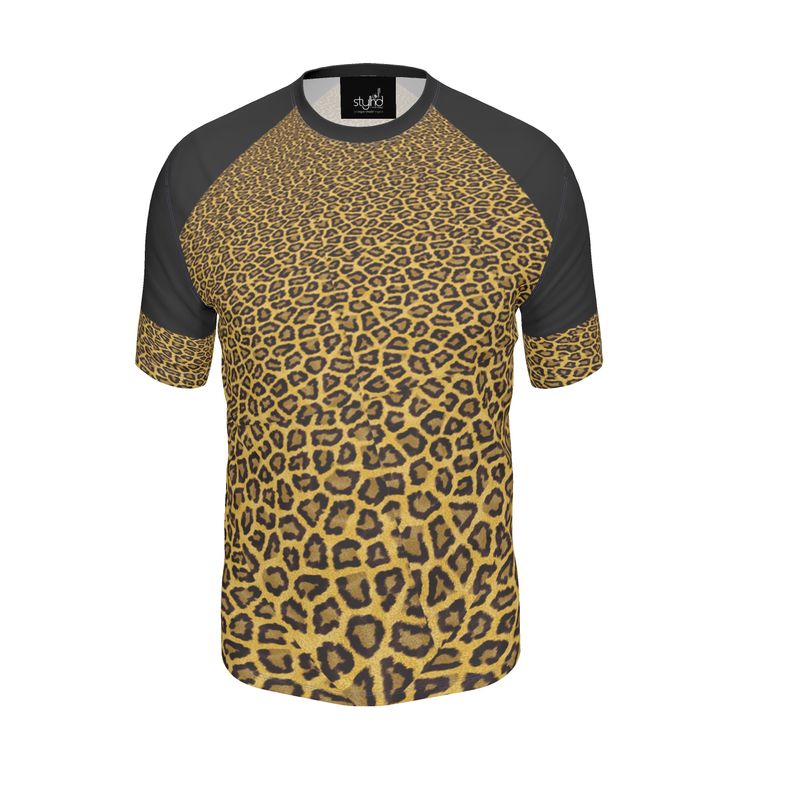 Leopard-print Men's Slim Fit T-Shirt