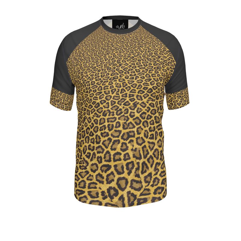 Leopard-print Men's Slim Fit T-Shirt