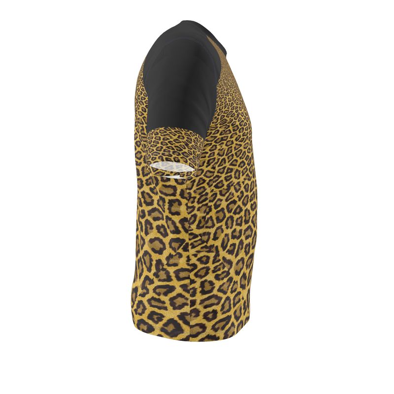 Leopard-print Men's Slim Fit T-Shirt