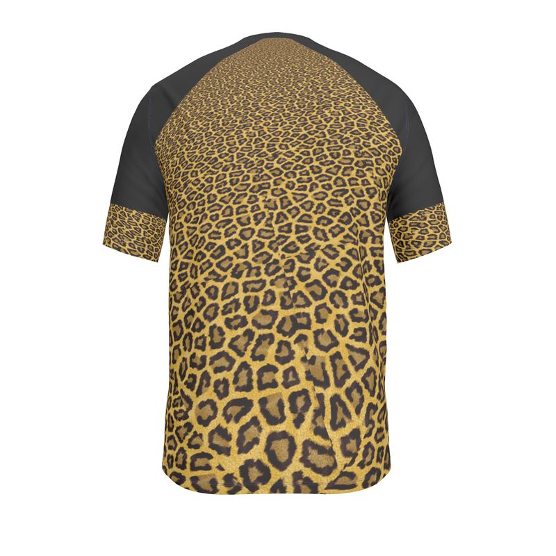 Leopard-print Men's Slim Fit T-Shirt