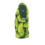 Feather Fan T-Shirt (Yellow on Green)