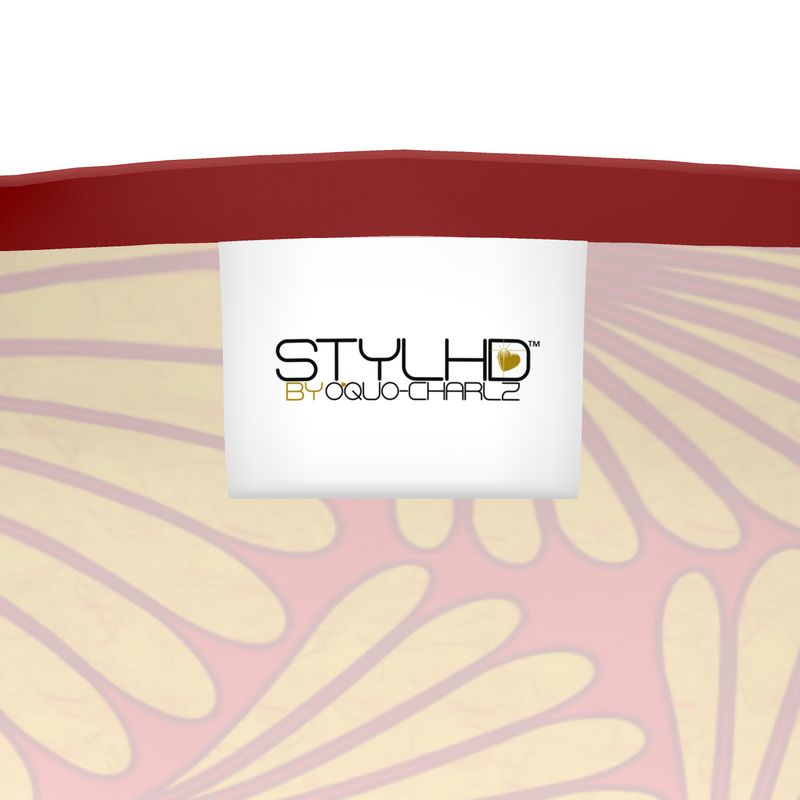 Feather Fan T-Shirt (Yellow on Reds)