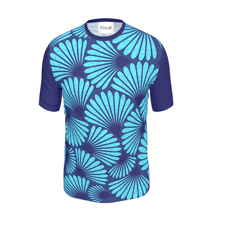 Feather Fan T-Shirt (Blue)