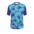 Feather Fan T-Shirt (Blue)