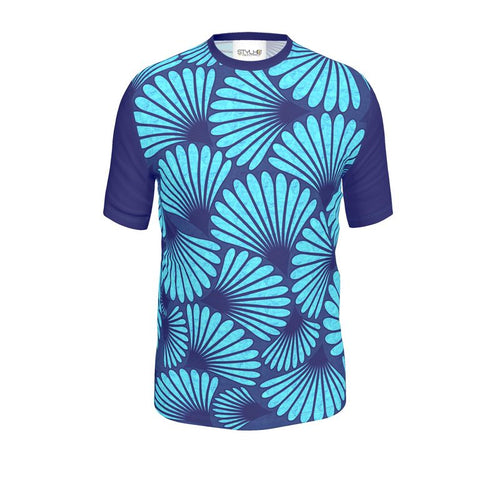 Feather Fan T-Shirt (Blue)
