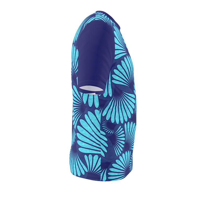 Feather Fan T-Shirt (Blue)