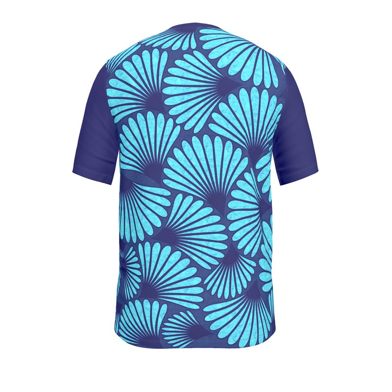 Feather Fan T-Shirt (Blue)