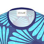 Feather Fan T-Shirt (Blue)
