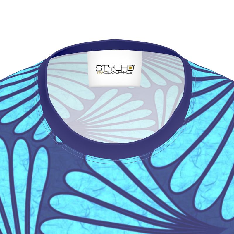 Feather Fan T-Shirt (Blue)