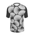Feather Fan T-Shirt (White on Black)