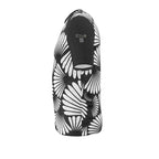 Feather Fan T-Shirt (White on Black)