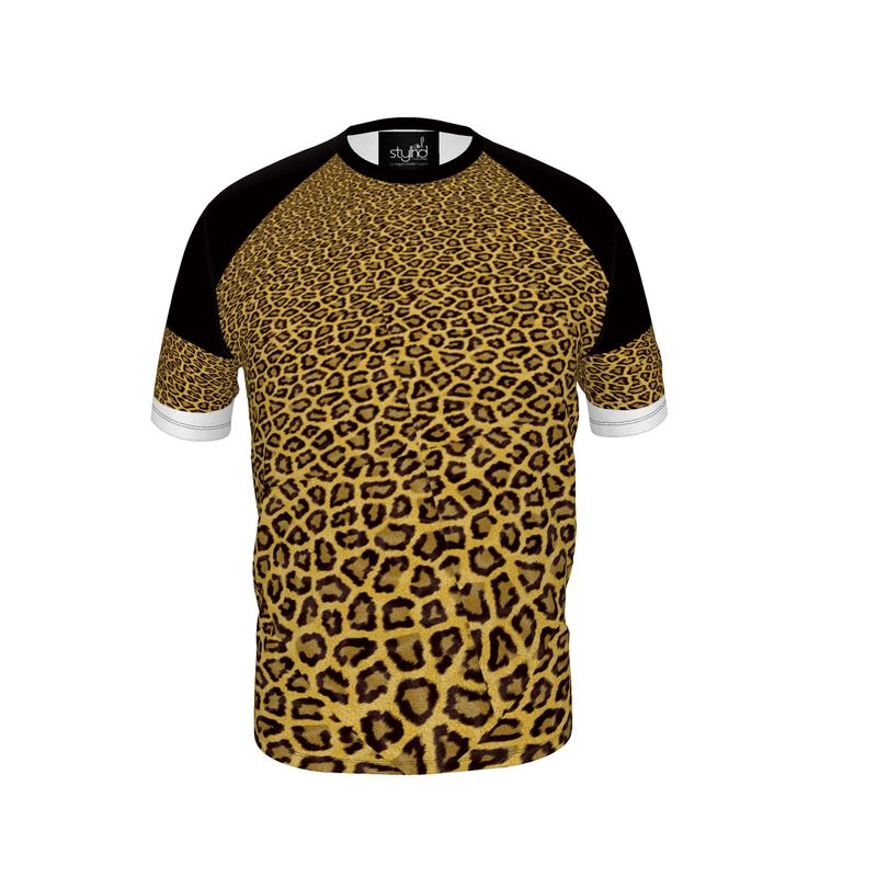 Leopard-print Men's Slim Fit T-Shirt