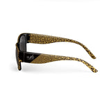 Leopard-print & Black Sunglasses