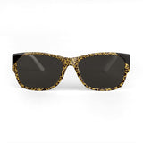 Leopard-print & Black Sunglasses