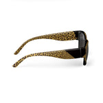 Leopard-print & Black Sunglasses