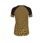 Leopard-print Ladies' Designer Fitted T-Shirt