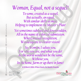 Woman, Equal, not a sequel!