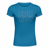 Jesus Did It - Ladies' T-Shirt - Outline Version