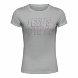 Jesus Did It - Ladies' T-Shirt - Outline Version